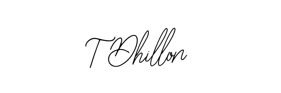 How to make T Dhillon signature? Bearetta-2O07w is a professional autograph style. Create handwritten signature for T Dhillon name. T Dhillon signature style 12 images and pictures png