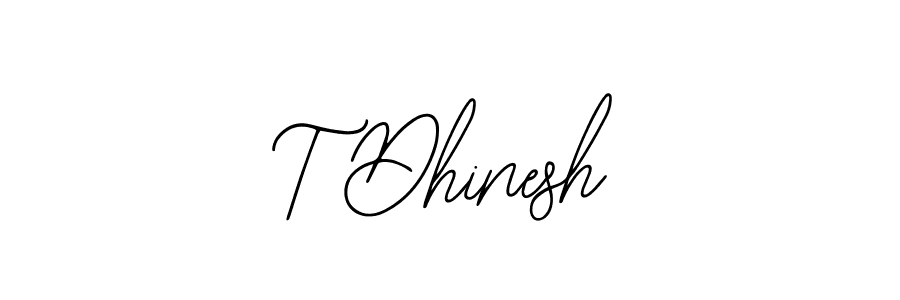 Make a beautiful signature design for name T Dhinesh. With this signature (Bearetta-2O07w) style, you can create a handwritten signature for free. T Dhinesh signature style 12 images and pictures png