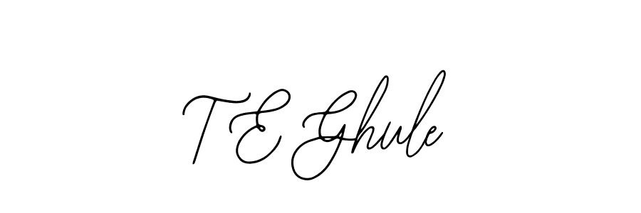 How to Draw T E Ghule signature style? Bearetta-2O07w is a latest design signature styles for name T E Ghule. T E Ghule signature style 12 images and pictures png