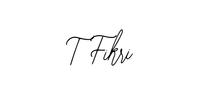 if you are searching for the best signature style for your name T Fikri. so please give up your signature search. here we have designed multiple signature styles  using Bearetta-2O07w. T Fikri signature style 12 images and pictures png