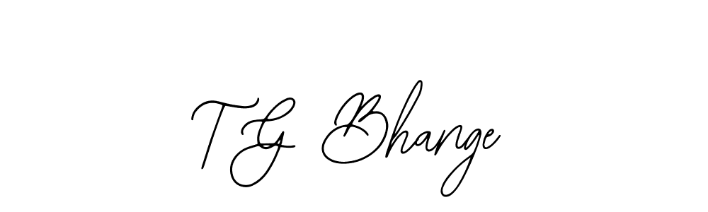 Bearetta-2O07w is a professional signature style that is perfect for those who want to add a touch of class to their signature. It is also a great choice for those who want to make their signature more unique. Get T G Bhange name to fancy signature for free. T G Bhange signature style 12 images and pictures png