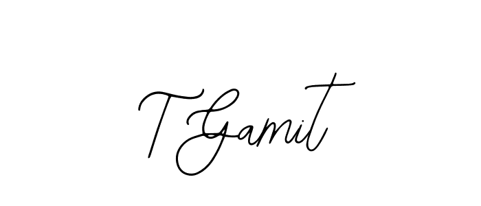 Make a short T Gamit signature style. Manage your documents anywhere anytime using Bearetta-2O07w. Create and add eSignatures, submit forms, share and send files easily. T Gamit signature style 12 images and pictures png