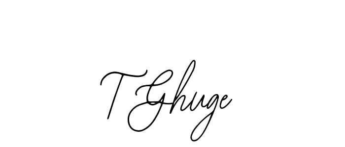 The best way (Bearetta-2O07w) to make a short signature is to pick only two or three words in your name. The name T Ghuge include a total of six letters. For converting this name. T Ghuge signature style 12 images and pictures png