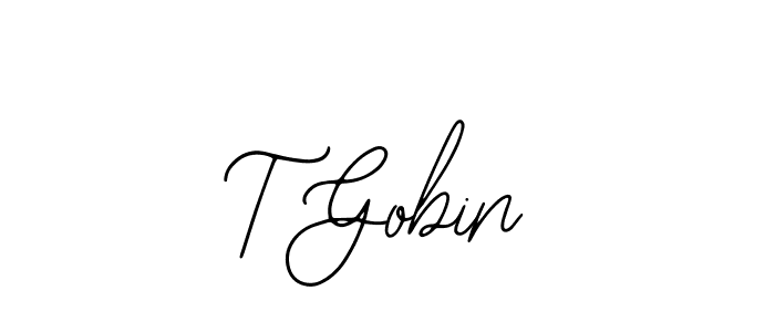 if you are searching for the best signature style for your name T Gobin. so please give up your signature search. here we have designed multiple signature styles  using Bearetta-2O07w. T Gobin signature style 12 images and pictures png