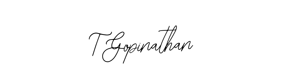 Make a beautiful signature design for name T Gopinathan. Use this online signature maker to create a handwritten signature for free. T Gopinathan signature style 12 images and pictures png