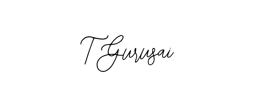 T Gurusai stylish signature style. Best Handwritten Sign (Bearetta-2O07w) for my name. Handwritten Signature Collection Ideas for my name T Gurusai. T Gurusai signature style 12 images and pictures png