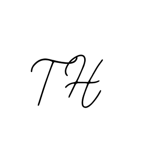 Use a signature maker to create a handwritten signature online. With this signature software, you can design (Bearetta-2O07w) your own signature for name T H. T H signature style 12 images and pictures png