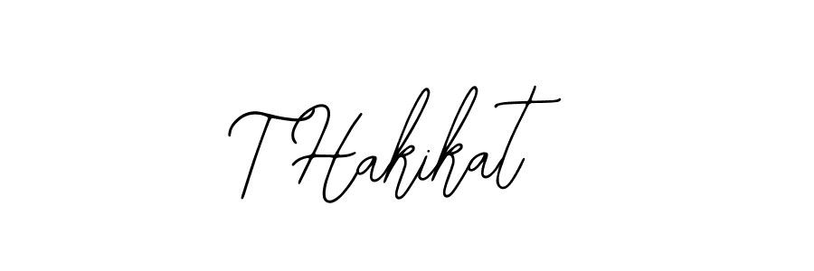 Use a signature maker to create a handwritten signature online. With this signature software, you can design (Bearetta-2O07w) your own signature for name T Hakikat. T Hakikat signature style 12 images and pictures png