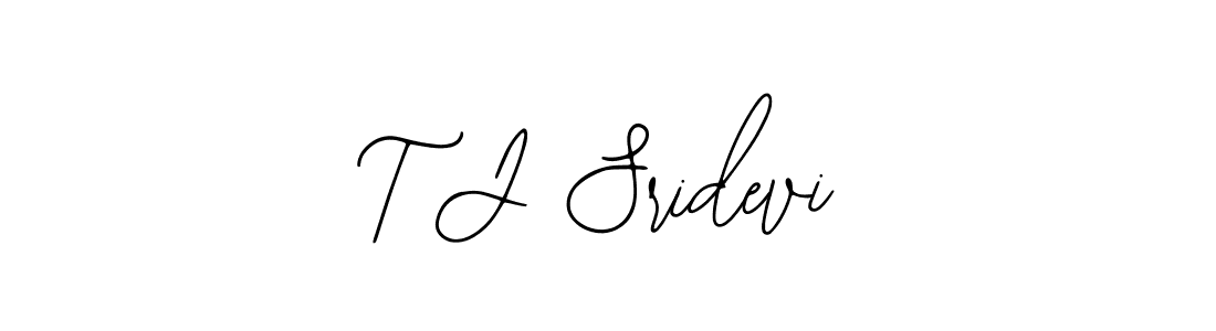 Make a beautiful signature design for name T J Sridevi. With this signature (Bearetta-2O07w) style, you can create a handwritten signature for free. T J Sridevi signature style 12 images and pictures png