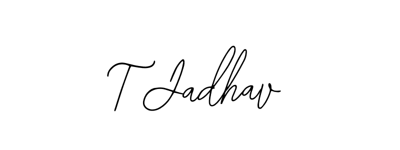 Similarly Bearetta-2O07w is the best handwritten signature design. Signature creator online .You can use it as an online autograph creator for name T Jadhav. T Jadhav signature style 12 images and pictures png