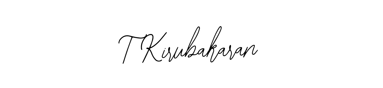 Create a beautiful signature design for name T Kirubakaran. With this signature (Bearetta-2O07w) fonts, you can make a handwritten signature for free. T Kirubakaran signature style 12 images and pictures png
