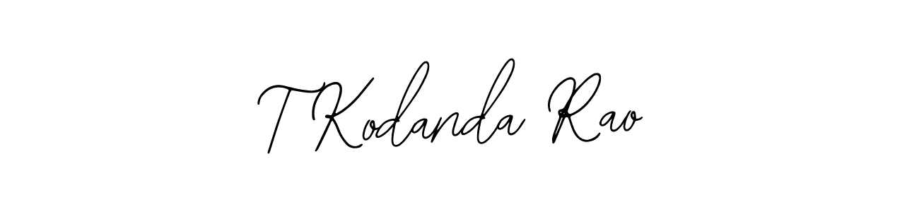 Use a signature maker to create a handwritten signature online. With this signature software, you can design (Bearetta-2O07w) your own signature for name T Kodanda Rao. T Kodanda Rao signature style 12 images and pictures png