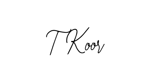 How to make T Koor signature? Bearetta-2O07w is a professional autograph style. Create handwritten signature for T Koor name. T Koor signature style 12 images and pictures png