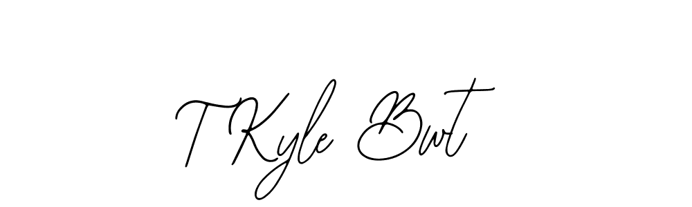 You should practise on your own different ways (Bearetta-2O07w) to write your name (T Kyle Bwt) in signature. don't let someone else do it for you. T Kyle Bwt signature style 12 images and pictures png