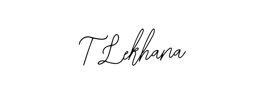 It looks lik you need a new signature style for name T Lekhana. Design unique handwritten (Bearetta-2O07w) signature with our free signature maker in just a few clicks. T Lekhana signature style 12 images and pictures png