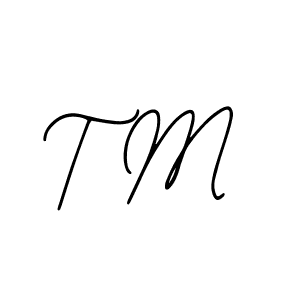 Also we have T M name is the best signature style. Create professional handwritten signature collection using Bearetta-2O07w autograph style. T M signature style 12 images and pictures png