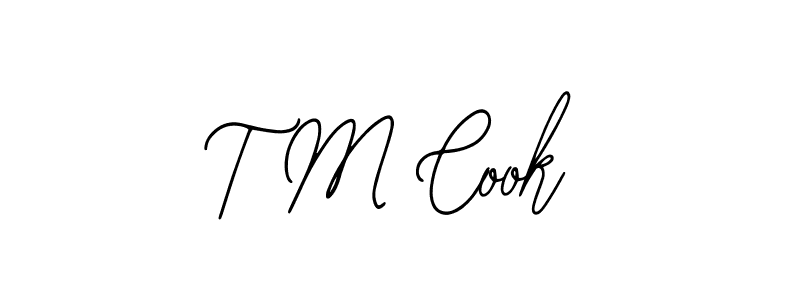 Bearetta-2O07w is a professional signature style that is perfect for those who want to add a touch of class to their signature. It is also a great choice for those who want to make their signature more unique. Get T M Cook name to fancy signature for free. T M Cook signature style 12 images and pictures png