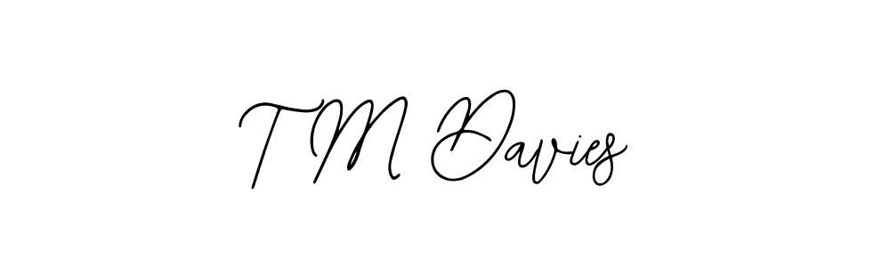 Also You can easily find your signature by using the search form. We will create T M Davies name handwritten signature images for you free of cost using Bearetta-2O07w sign style. T M Davies signature style 12 images and pictures png