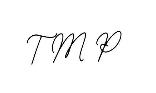 Make a beautiful signature design for name T M P. With this signature (Bearetta-2O07w) style, you can create a handwritten signature for free. T M P signature style 12 images and pictures png