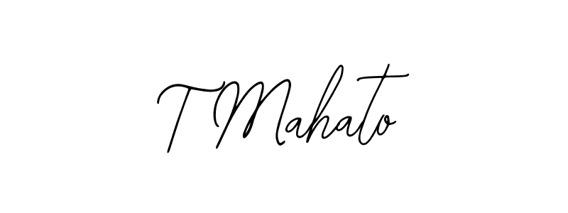 Make a beautiful signature design for name T Mahato. With this signature (Bearetta-2O07w) style, you can create a handwritten signature for free. T Mahato signature style 12 images and pictures png