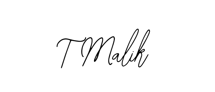 Use a signature maker to create a handwritten signature online. With this signature software, you can design (Bearetta-2O07w) your own signature for name T Malik. T Malik signature style 12 images and pictures png