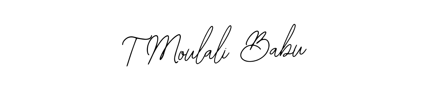 Similarly Bearetta-2O07w is the best handwritten signature design. Signature creator online .You can use it as an online autograph creator for name T Moulali Babu. T Moulali Babu signature style 12 images and pictures png