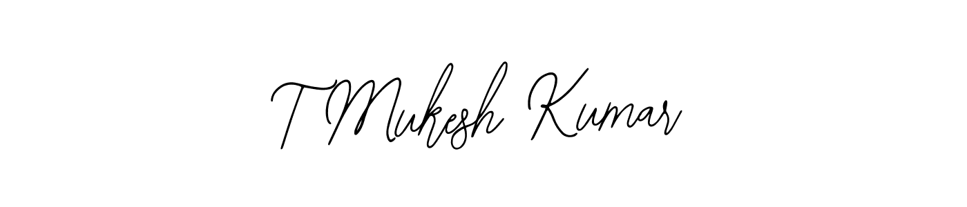if you are searching for the best signature style for your name T Mukesh Kumar. so please give up your signature search. here we have designed multiple signature styles  using Bearetta-2O07w. T Mukesh Kumar signature style 12 images and pictures png
