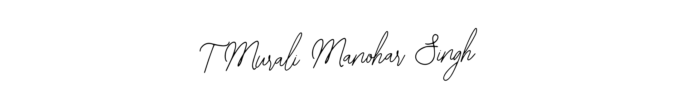 How to Draw T Murali Manohar Singh signature style? Bearetta-2O07w is a latest design signature styles for name T Murali Manohar Singh. T Murali Manohar Singh signature style 12 images and pictures png