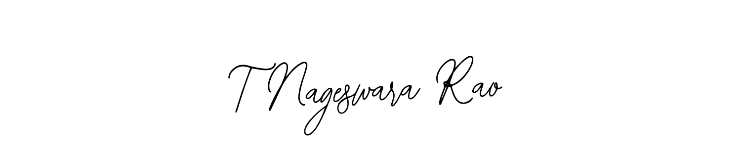 This is the best signature style for the T Nageswara Rao name. Also you like these signature font (Bearetta-2O07w). Mix name signature. T Nageswara Rao signature style 12 images and pictures png