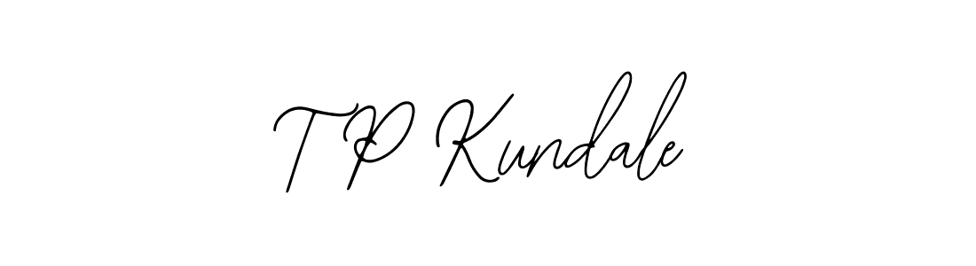 Also You can easily find your signature by using the search form. We will create T P Kundale name handwritten signature images for you free of cost using Bearetta-2O07w sign style. T P Kundale signature style 12 images and pictures png