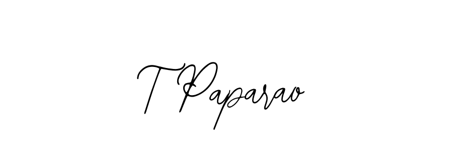 Also You can easily find your signature by using the search form. We will create T Paparao name handwritten signature images for you free of cost using Bearetta-2O07w sign style. T Paparao signature style 12 images and pictures png