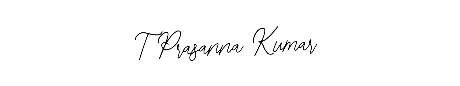 Use a signature maker to create a handwritten signature online. With this signature software, you can design (Bearetta-2O07w) your own signature for name T Prasanna Kumar. T Prasanna Kumar signature style 12 images and pictures png