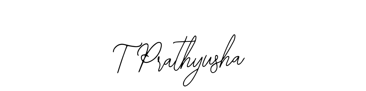 Also we have T Prathyusha name is the best signature style. Create professional handwritten signature collection using Bearetta-2O07w autograph style. T Prathyusha signature style 12 images and pictures png