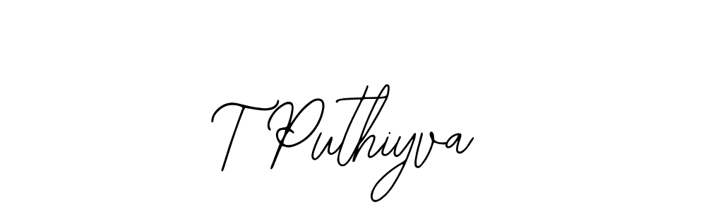 The best way (Bearetta-2O07w) to make a short signature is to pick only two or three words in your name. The name T Puthiyva include a total of six letters. For converting this name. T Puthiyva signature style 12 images and pictures png