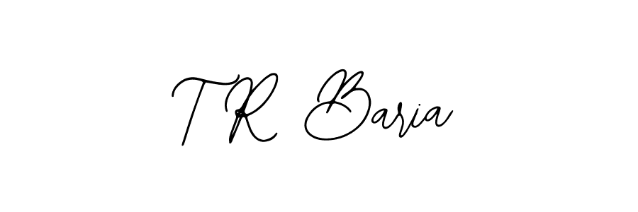 Create a beautiful signature design for name T R Baria. With this signature (Bearetta-2O07w) fonts, you can make a handwritten signature for free. T R Baria signature style 12 images and pictures png