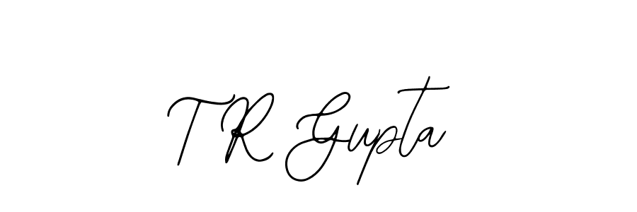 Use a signature maker to create a handwritten signature online. With this signature software, you can design (Bearetta-2O07w) your own signature for name T R Gupta. T R Gupta signature style 12 images and pictures png