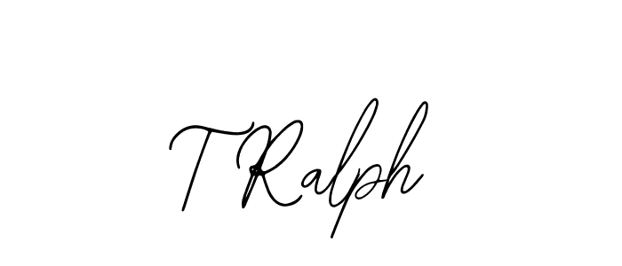 The best way (Bearetta-2O07w) to make a short signature is to pick only two or three words in your name. The name T Ralph include a total of six letters. For converting this name. T Ralph signature style 12 images and pictures png