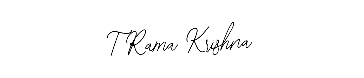 You should practise on your own different ways (Bearetta-2O07w) to write your name (T Rama Krishna) in signature. don't let someone else do it for you. T Rama Krishna signature style 12 images and pictures png