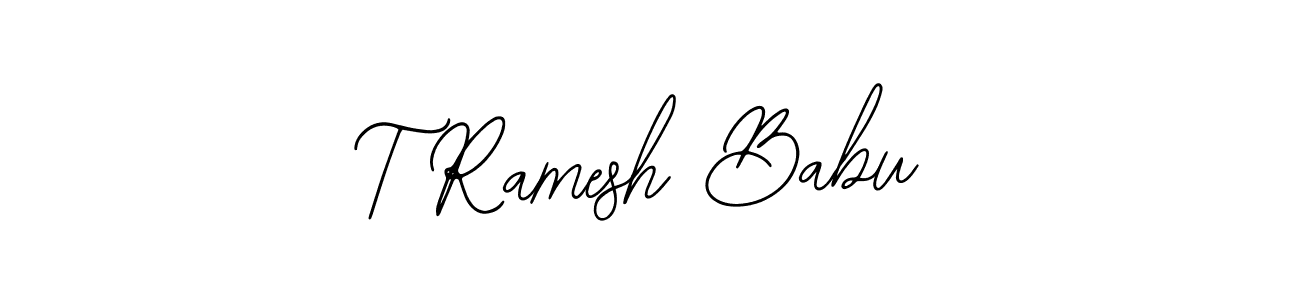 Similarly Bearetta-2O07w is the best handwritten signature design. Signature creator online .You can use it as an online autograph creator for name T Ramesh Babu. T Ramesh Babu signature style 12 images and pictures png