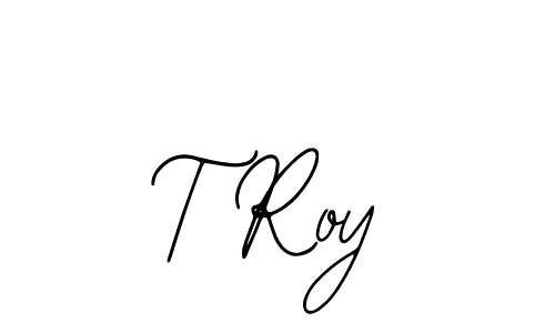 Use a signature maker to create a handwritten signature online. With this signature software, you can design (Bearetta-2O07w) your own signature for name T Roy. T Roy signature style 12 images and pictures png