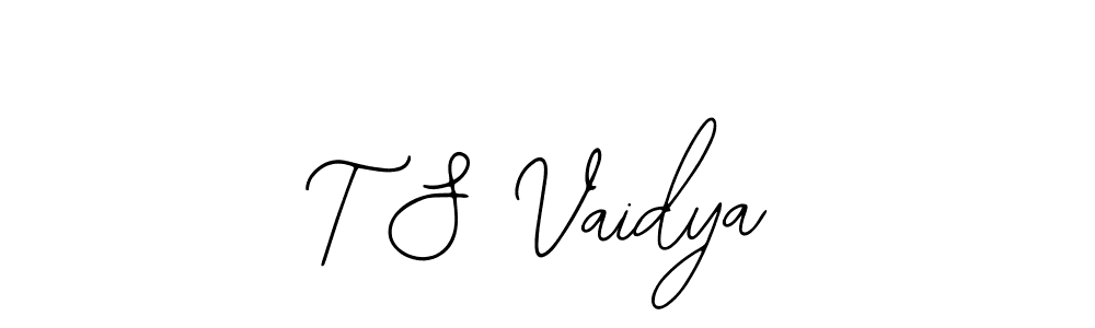 Create a beautiful signature design for name T S Vaidya. With this signature (Bearetta-2O07w) fonts, you can make a handwritten signature for free. T S Vaidya signature style 12 images and pictures png