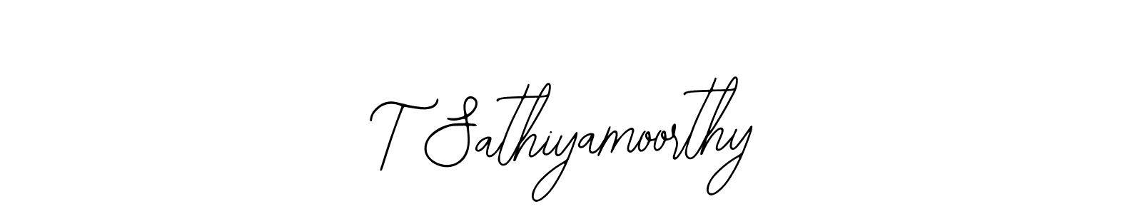 Also we have T Sathiyamoorthy name is the best signature style. Create professional handwritten signature collection using Bearetta-2O07w autograph style. T Sathiyamoorthy signature style 12 images and pictures png