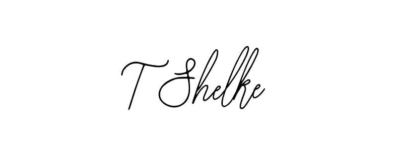 Similarly Bearetta-2O07w is the best handwritten signature design. Signature creator online .You can use it as an online autograph creator for name T Shelke. T Shelke signature style 12 images and pictures png