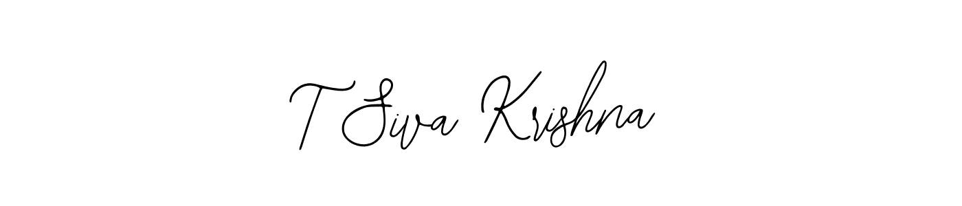 T Siva Krishna stylish signature style. Best Handwritten Sign (Bearetta-2O07w) for my name. Handwritten Signature Collection Ideas for my name T Siva Krishna. T Siva Krishna signature style 12 images and pictures png