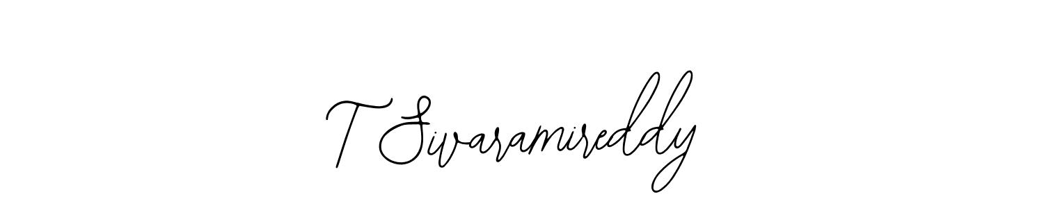 The best way (Bearetta-2O07w) to make a short signature is to pick only two or three words in your name. The name T Sivaramireddy include a total of six letters. For converting this name. T Sivaramireddy signature style 12 images and pictures png