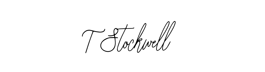 How to make T Stockwell name signature. Use Bearetta-2O07w style for creating short signs online. This is the latest handwritten sign. T Stockwell signature style 12 images and pictures png