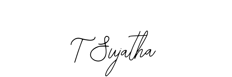 This is the best signature style for the T Sujatha name. Also you like these signature font (Bearetta-2O07w). Mix name signature. T Sujatha signature style 12 images and pictures png