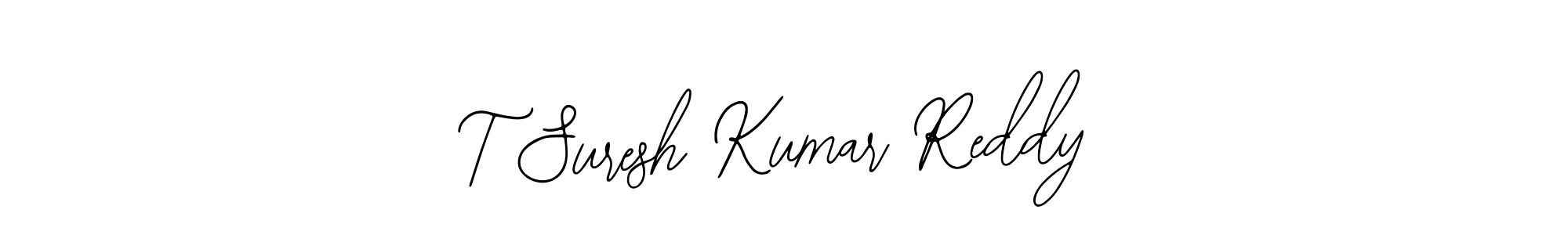 You can use this online signature creator to create a handwritten signature for the name T Suresh Kumar Reddy. This is the best online autograph maker. T Suresh Kumar Reddy signature style 12 images and pictures png