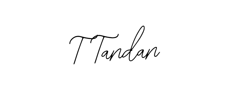 How to make T Tandan signature? Bearetta-2O07w is a professional autograph style. Create handwritten signature for T Tandan name. T Tandan signature style 12 images and pictures png
