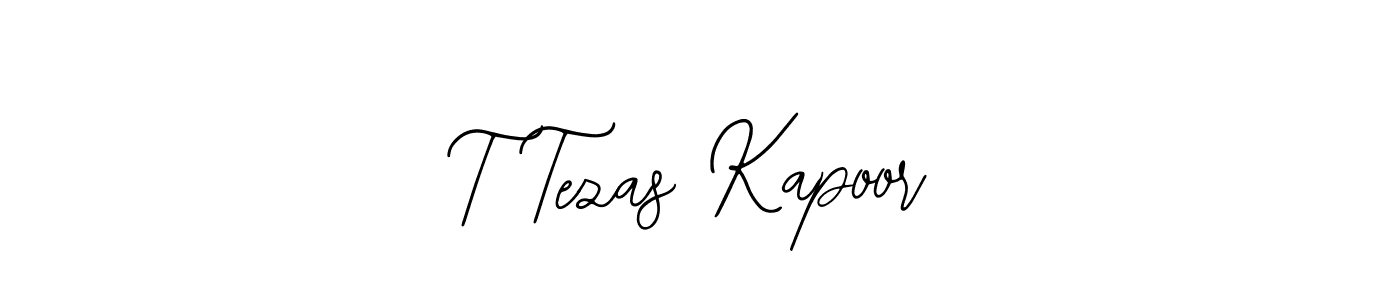 Design your own signature with our free online signature maker. With this signature software, you can create a handwritten (Bearetta-2O07w) signature for name T Tezas Kapoor. T Tezas Kapoor signature style 12 images and pictures png